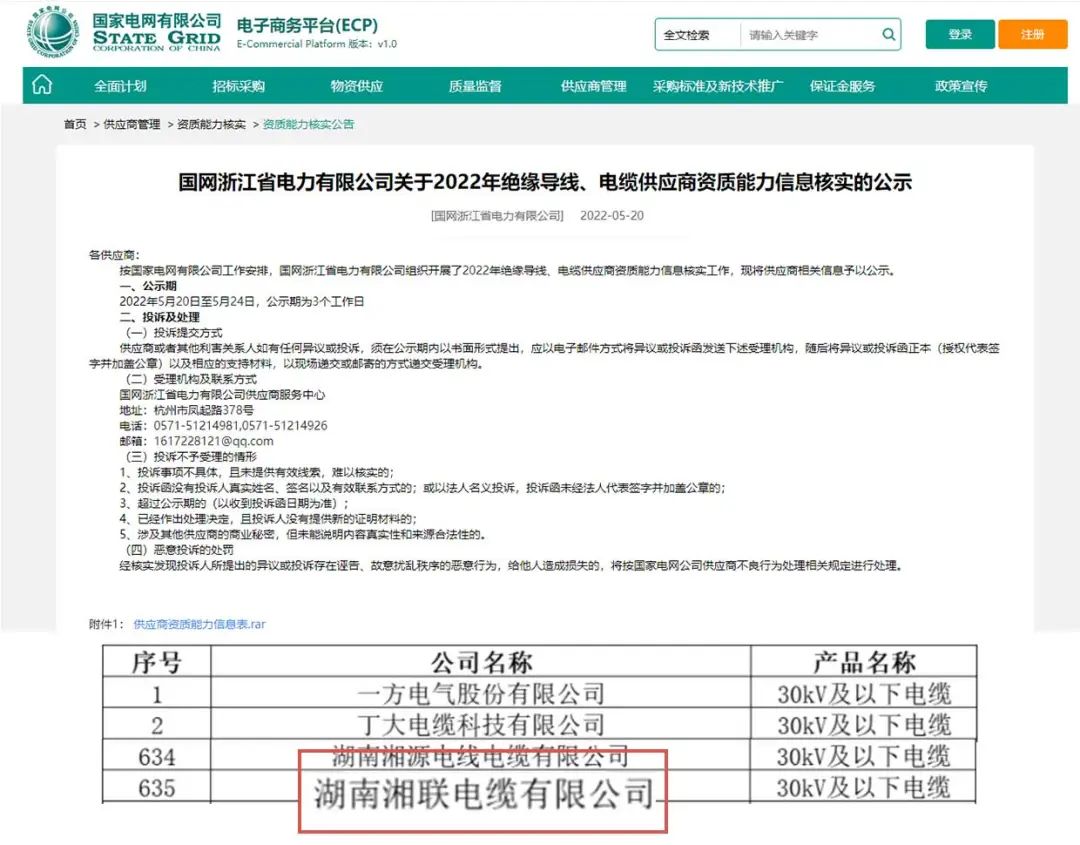 喜訊 | 湘聯(lián)電纜順利通過國家電網(wǎng)“供應(yīng)商資質(zhì)能力”審核！